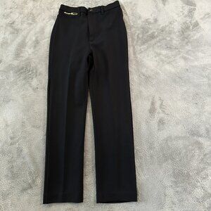 St. John Black Pants Women's size 4 Straight Leg Slacks Trousers